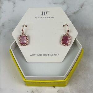 Bomb Party Yes Indeed Rose Ice Crystal Earrings